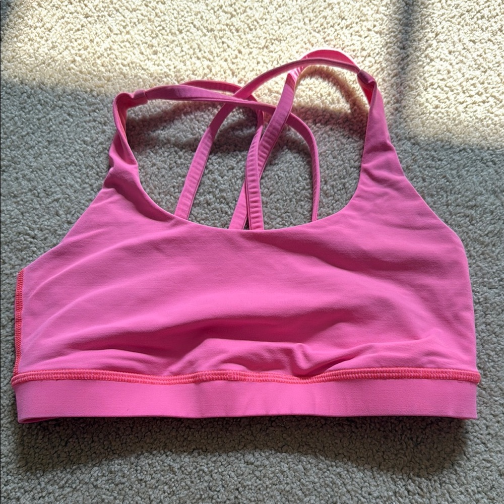 Lulu Bubblegum Pink Sports Bra